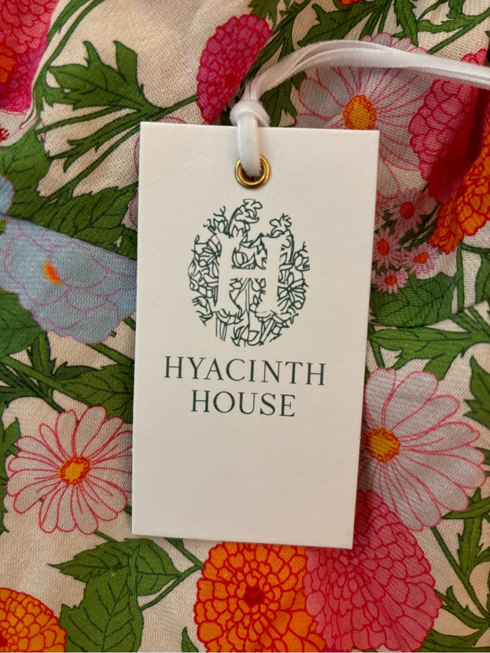 Hyacinth House Women's Floral Louisa Maxi Dress in Begonia Floral NWT